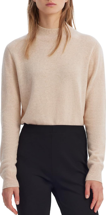 Women's Lightweight Jumper Sweater Casual Long Sleeve Turtleneck Pullover Tops Classic Fit Seamless Sweaters